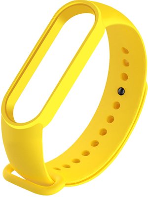 UWatch Replacement Silicone Band For Xiaomi Mi Band 5/6/7 Yellow F_126626 фото