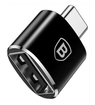 Baseus USB Female To Type-C Male Adapter Converter Black F_139380 фото