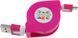 TOTO TKX-66 Flat USB cable microUSB 1m Lilac 57473 фото 1