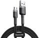 Baseus Cafule Cable USB For Micro 2.4A 1m Grey Black F_137524 фото 1