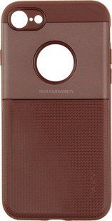 Ipaky Shield Series/Elegant Grid Design TPU Hybrid Case Apple iPhone 7/8 Brown 98971 фото