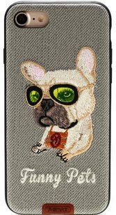 Remax Funny Pets Series Case Apple iPhone 7 Grey 62105 фото