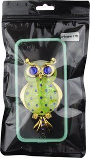 TOTO TPU Case Decorative Stones iPhone 7/8/SE 2020 Owl Green 56584 фото