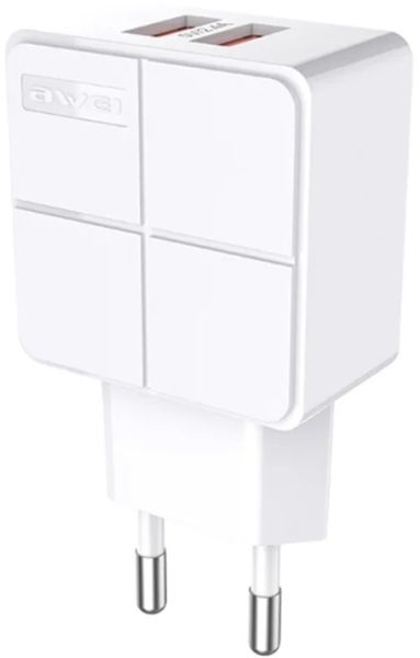 AWEI C-500 Travel charger 2USB 2.4A White F_87161 фото