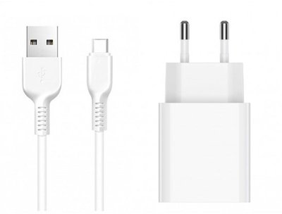 Jellico C5T 1USB 2.1A + Type-C cable White F_138930 фото