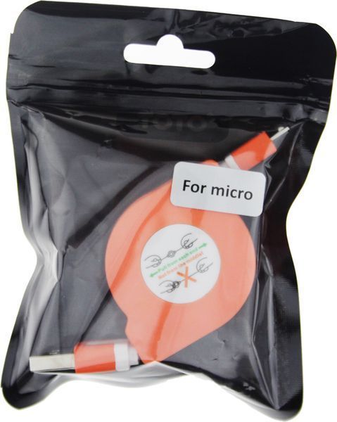 TOTO TKX-66 Flat USB cable microUSB 1m Orange 57474 фото