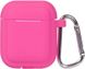 TOTO Plain Cover With Stripe Style Case AirPods Rose Red 101762 фото 2