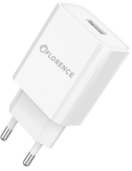 Florence 1USB 2A White (FL-1020-W) 132474 фото