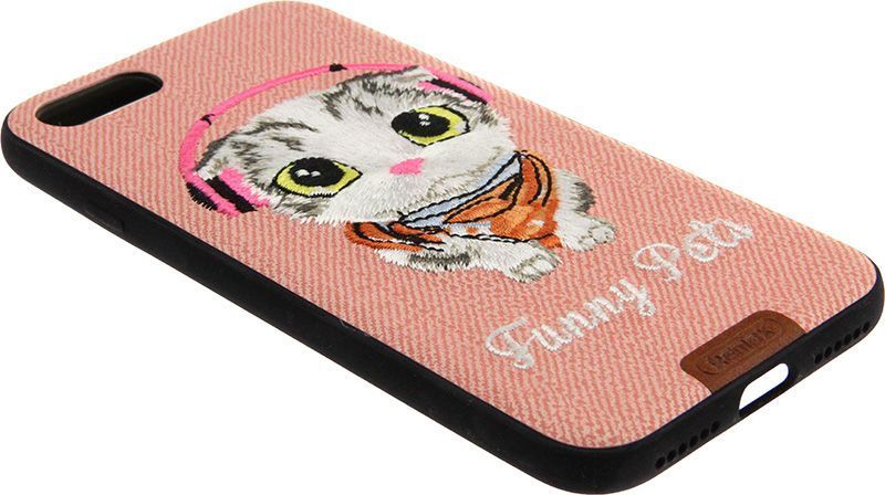 Remax Funny Pets Series Case Apple iPhone 7 Pink 62108 фото