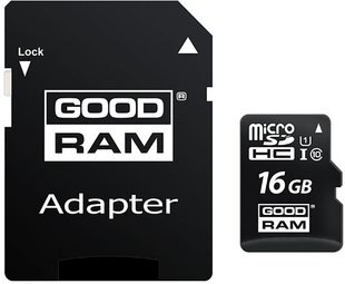 Goodram microSDHC/SDXC class 10 UHS-1 SD adapter 16Gb 135904 фото