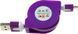 TOTO TKX-66 Flat USB cable microUSB 1m Purple 57476 фото 2