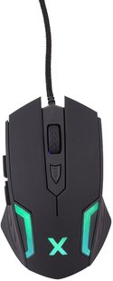 Maxlife Gaming MXGM-300 mouse 800/1000/1600/2400 DPI 1.8m Black 141355 фото