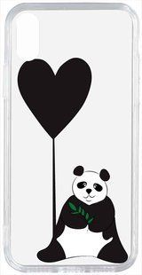 TOTO Acrylic+TPU Print Case Apple iPhone X/XS #53 Panda B Transparent 94838 фото