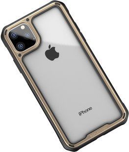 Ipaky Mufull Series TPU+PC Case Apple iPhone 11 Pro Gold 104453 фото