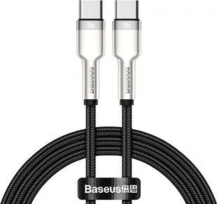 Baseus Cafule Series Metal Data Cable Type-C to Type-C 100W 1m Black 140015 фото