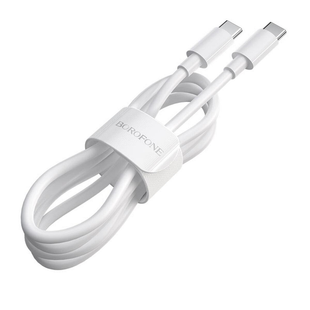 Borofone BX44 Type-C to Type-C 5A 100W 1m ABS ABS connectors White 145241 фото