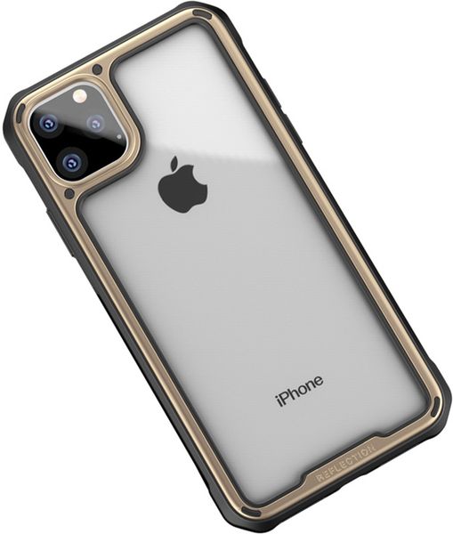 Ipaky Mufull Series TPU+PC Case Apple iPhone 11 Pro Gold 104453 фото