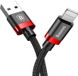 Baseus Cafule Cable Lightning 1m 2.4A Red Black F_139381 фото 1