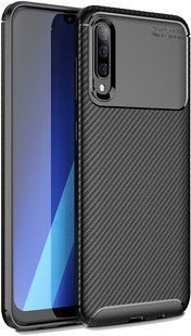 TOTO TPU Carbon Fiber 1,5mm Case Samsung Galaxy A70 Black 95686 фото