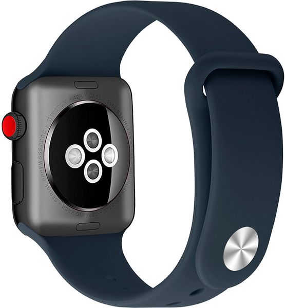 UWatch Silicone Strap for Apple Watch 42/44 mm Midnight Blue 101391 фото