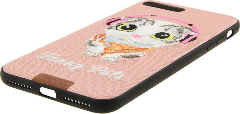Remax Funny Pets Series Case Apple iPhone 7 Plus Pink 62109 фото