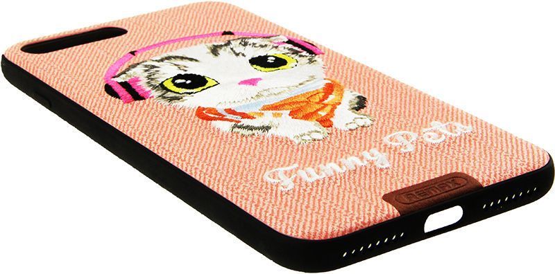 Remax Funny Pets Series Case Apple iPhone 7 Plus Pink 62109 фото