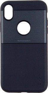 Ipaky Shield Series/Elegant Grid Design TPU Hybrid Case Apple iPhone XR Blue 98979 фото