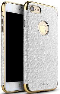 Ipaky Chrome connector + Leather Back case iPhone 7 Plus White/Gold 47606 фото