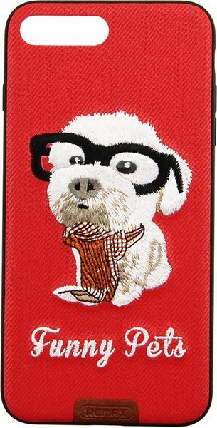 Remax Funny Pets Series Case Apple iPhone 7 Plus Red 62112 фото