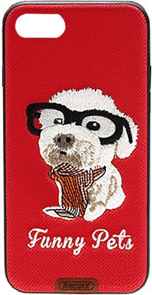 Remax Funny Pets Series Case Apple iPhone 7 Plus Red 62112 фото