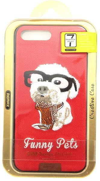 Remax Funny Pets Series Case Apple iPhone 7 Plus Red 62112 фото