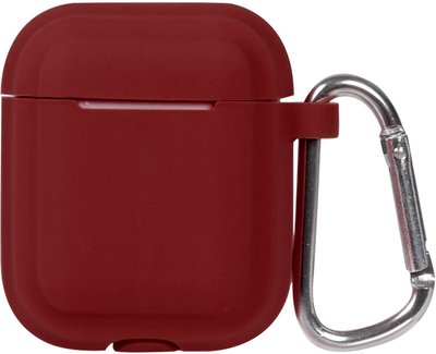 TOTO Plain Cover With Stripe Style Case AirPods Wine Red 101761 фото