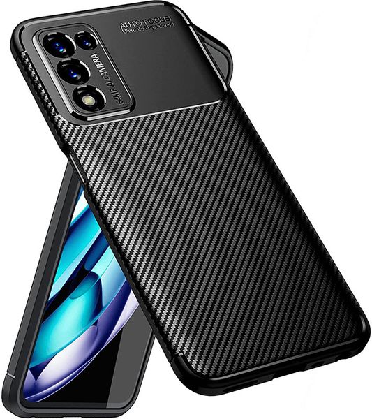 Design TPU Carbon Case Realme 9 Black 138600 фото