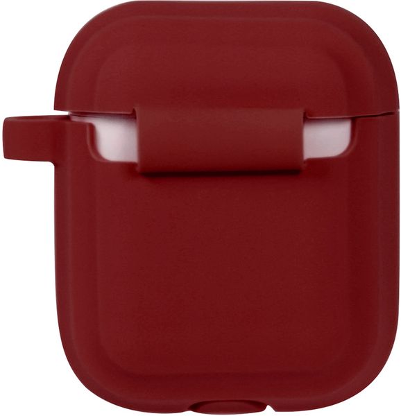 TOTO Plain Cover With Stripe Style Case AirPods Wine Red 101761 фото