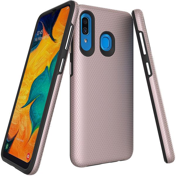 TOTO Triangle TPU+PC Case Samsung Galaxy A20/A30 Rose Gold 100252 фото