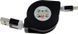 TOTO TKX-67 Flat USB cable Lightning 1m Black 55657 фото 2