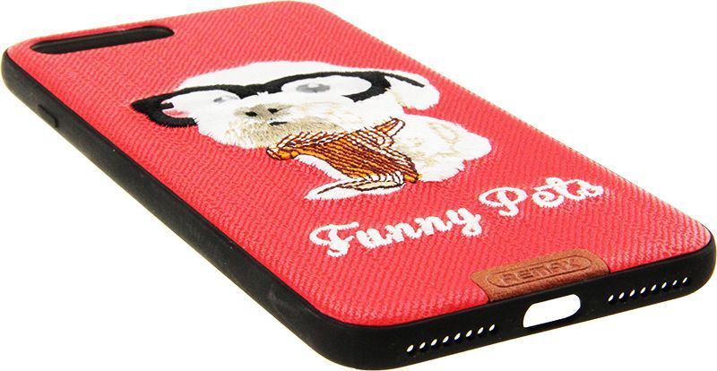 Remax Funny Pets Series Case Apple iPhone 7 Plus Red 62112 фото