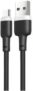 XO Type-C NB208 Liquid Silicone 2.4A/1m Black 142181 фото