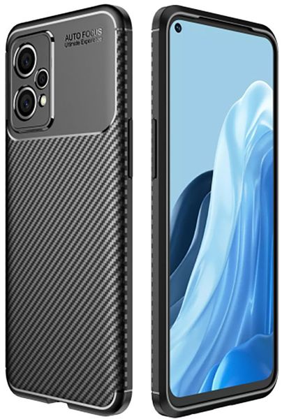 Design TPU Carbon Case Realme 9 Pro Plus Black 138602 фото