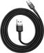 Baseus Cafule Cable USB For Type-C 3A 1m Gray Black F_138632 фото 2