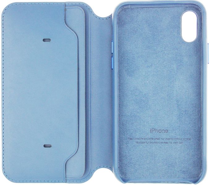 Apple Book Cover Case iPhone X Light Blue 56260 фото