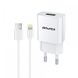 AWEI C-832 Travel charger + Lightning cable 1USB 2.1A White F_92054 фото 2