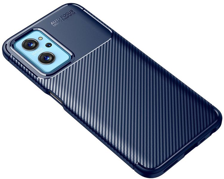 Design TPU Carbon Case Realme 9i Blue 138599 фото