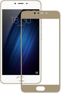 TOTO 2.5D Full Cover Tempered Glass Meizu m3s (soft edges) Gold 46428 фото