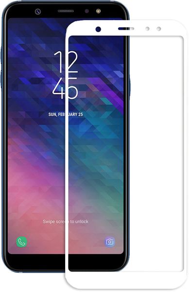 Mocolo 2.5D Full Cover Tempered Glass Samsung Galaxy A6+ 2018 White F_73852 фото