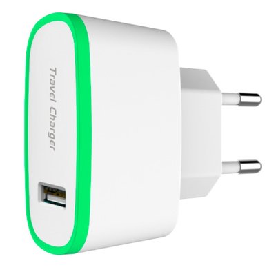TOTO TZR-06 Travel charger 1USB 2,1A White F_42831 фото