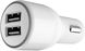 Belkin Car charger 2USB 2.1A Soft White 57727 фото 1