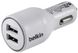 Belkin Car charger 2USB 2.1A Soft White 57727 фото 2