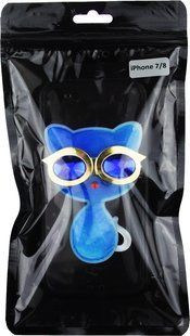 TOTO TPU Case Decorative Stones IPhone X Cat Blue 56644 фото
