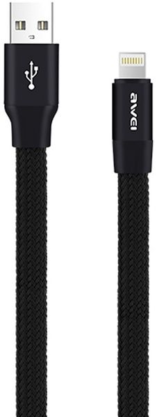 AWEI CL-97 Lightning cable 1m Black F_92047 фото
